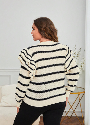 Чорно-білий демісезонний джемпер джемпер SHEIN