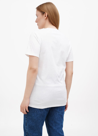 Белая летняя футболка Weekday