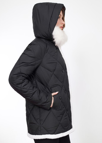 Черная зимняя куртка Qarlevar
