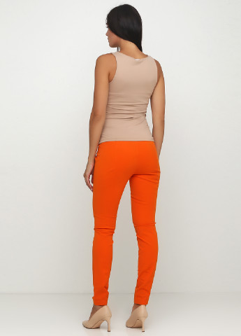 Оранжевые джинсовые демисезонные зауженные брюки Ralph Lauren