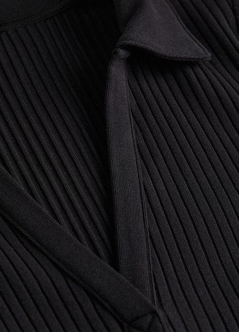 Чорна кежуал сукня поло H&M однотонна