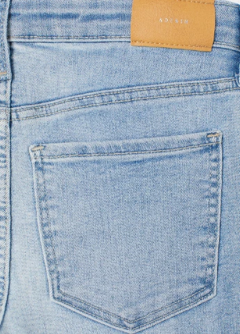 Голубые демисезонные зауженные джинсы H&M
