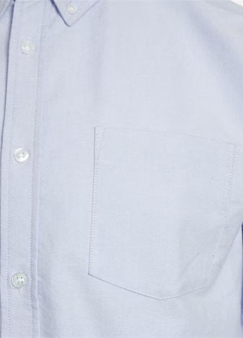 Голубой кэжуал рубашка однотонная Lee Cooper