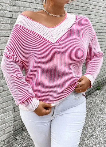 Рожевий демісезонний пуловер пуловер SHEIN