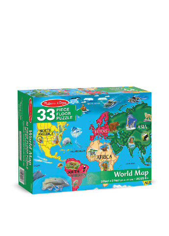 Пазл Карта світу (33 ел.) Melissa & Doug (251711308)