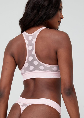 Світло-рожевий топ бюстгальтер Calvin Klein без кісточок нейлон