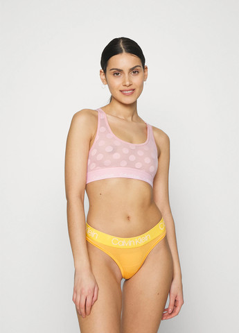 Світло-рожевий топ бюстгальтер Calvin Klein без кісточок нейлон