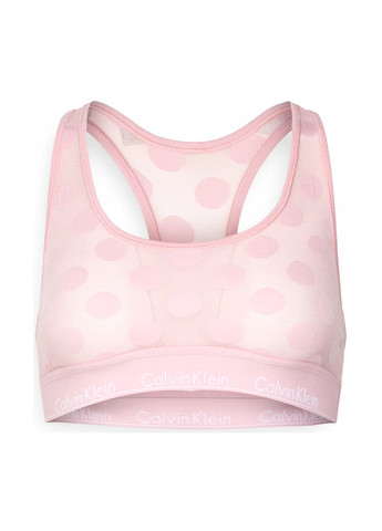 Світло-рожевий топ бюстгальтер Calvin Klein без кісточок нейлон