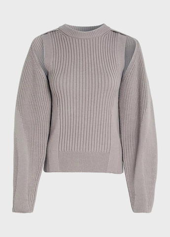 Серо-бежевый зимний свитер Calvin Klein