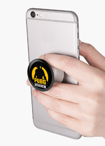 Попсокет (Popsockets) тримач для смартфону Пубг Пабг (Pubg) (8754-1185) Чорний MobiPrint (216748355)