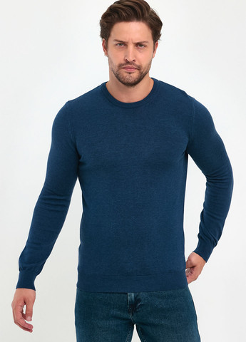 Синий демисезонный свитер джемпер Trend Collection