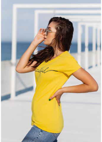 Желтая демисезон футболка wn9-10 s мятный ISSA PLUS