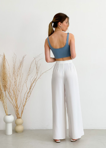 Жіночі білі широкі штани The Label Keepsake (253892759)