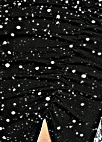 Чорна вечірня сукня силуетна SHEIN з візерунком "перець з сіллю"