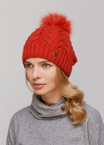 Зимняя теплая женская шапка на флисовой подкладке 550593 Merlini (249642902)