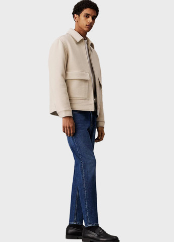 Синие демисезонные прямые джинсы Calvin Klein Jeans