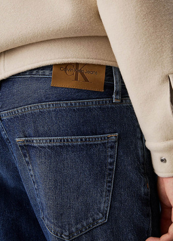 Синие демисезонные прямые джинсы Calvin Klein Jeans
