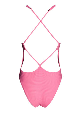 Розовый летний купальник сдельный H&M