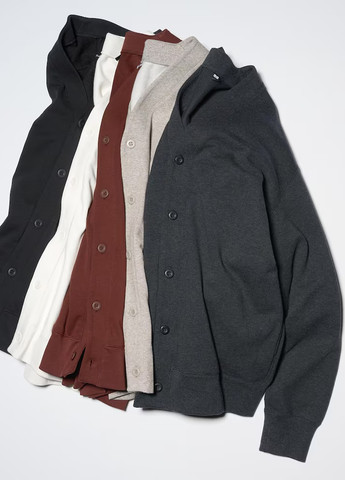 Черный демисезонный кардиган Uniqlo