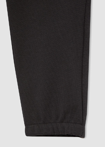 Костюм (світшот, штани) DeFacto напис чорний бавовна