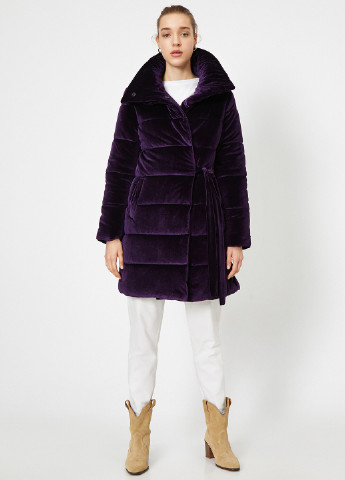 Темно-фиолетовая зимняя куртка KOTON