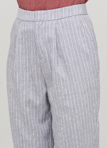 Серые кэжуал демисезонные зауженные брюки Vero Moda