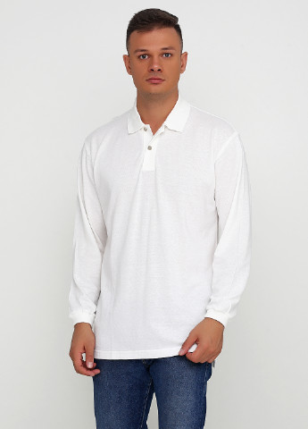 Белая футболка-поло для мужчин Ashworth однотонная