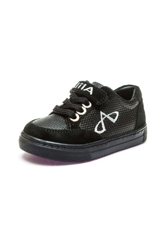 Черные демисезонные кроссовки AlilA 999-1(21-25)черн.25