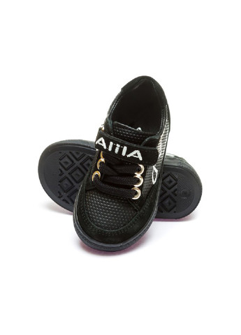 Черные демисезонные кроссовки AlilA 999-1(21-25)черн.25
