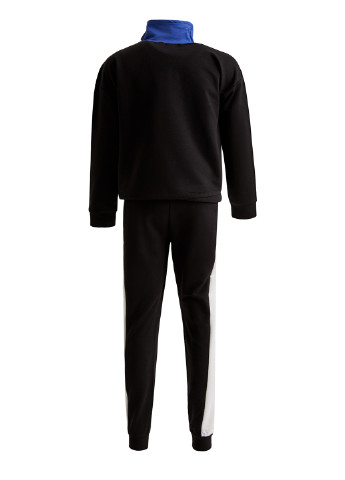 Костюм(реглан, штани) DeFacto брючний чорний спортивний бавовна, трикотаж