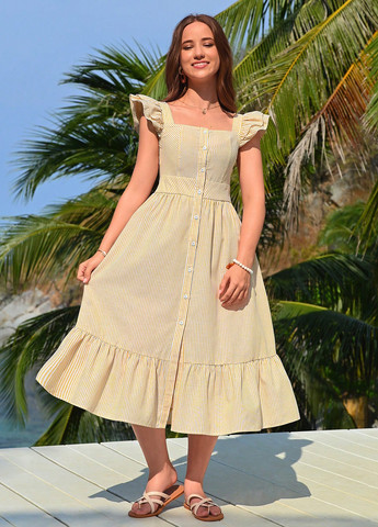 Світло-жовта сукня SHEIN (366071199)