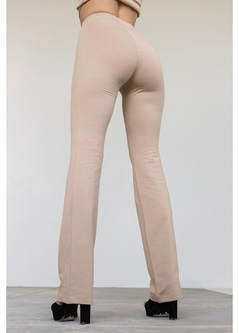 Бежевые кэжуал демисезонные прямые брюки TOTALFIT