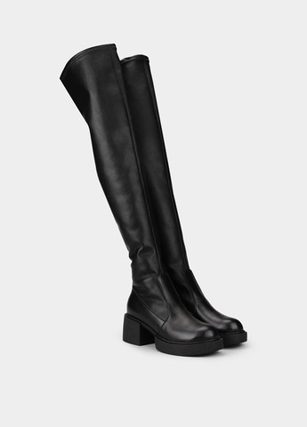 Черные осенние ботфорты Braska