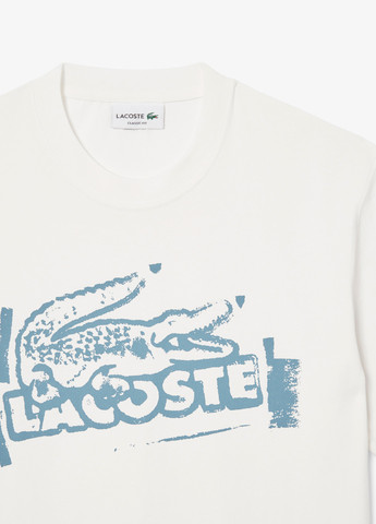 Белая футболка Lacoste