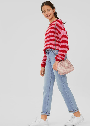 Голубые демисезонные буткат фит джинсы C&A