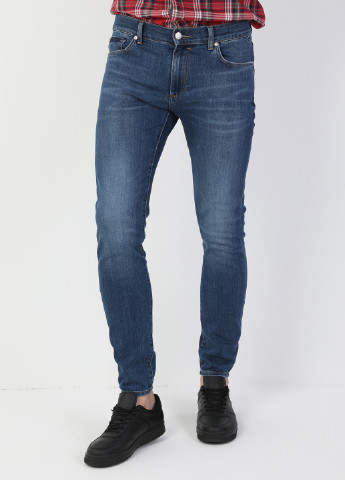 Темно-синие демисезонные скинни джинсы Colin's