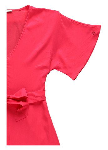 Розовое кэжуал платье а-силуэт MINT&BERRY однотонное