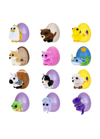Мягкая игрушка-сюрприз в яйце Забавные зверюшки, 13 см Adopt Me! (292952108)
