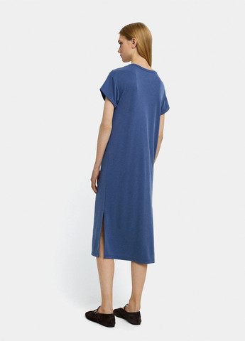 Синее кэжуал платье платье-футболка Parfois однотонное