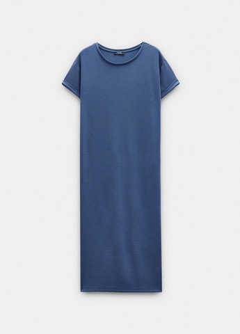 Синее кэжуал платье платье-футболка Parfois однотонное