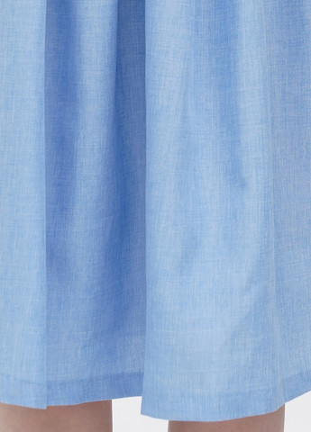 Светло-голубое кэжуал платье клеш Laura Bettini однотонное