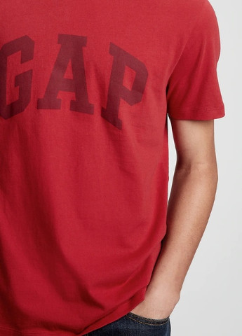Червона футболка Gap 547309 crimson red