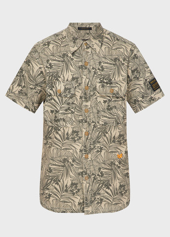 Бежевая кэжуал рубашка с рисунком Replay