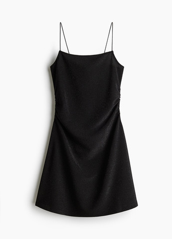 Чорна кежуал сукня сукня-комбінація H&M однотонна