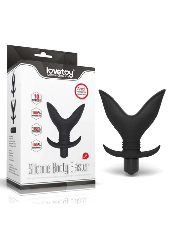 Силиконовая раскрывающаяся анальная пробка 11 см Lovetoy (253486766)