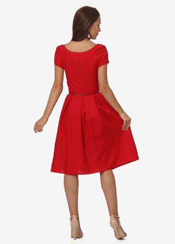 Красное кэжуал платье колокол Lila Kass