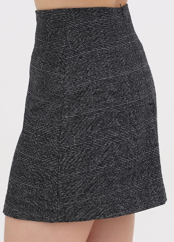 Черная кэжуал в клетку юбка H&M
