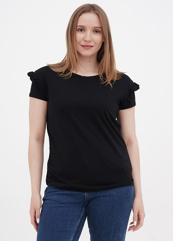 Черная кэжуал футболка Orsay