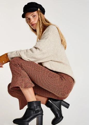 Штани,цегляний в візерунки, Pull & Bear (255192468)