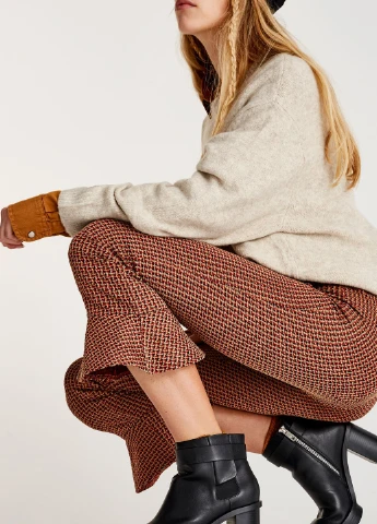 Штани,цегляний в візерунки, Pull & Bear (255192468)